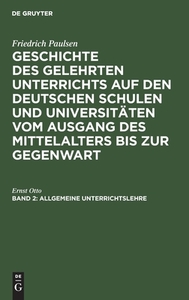 Allgemeine Unterrichtslehre di Ernst Otto edito da Walter de Gruyter