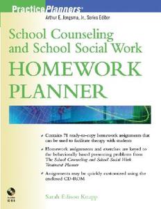 School Counseling and School Social Work Homework Planner [With CDROM] di Sarah Edison Knapp edito da John Wiley & Sons