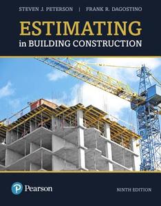 Estimating in Building Construction di Steven J. Peterson, Frank R. Dagostino edito da Pearson Education (US)