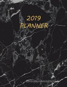 2019 Planner: Black and Gray Marble 2019 Daily Planner di Noteworthy Publications edito da LIGHTNING SOURCE INC