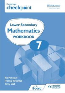 Cambridge Checkpoint Lower Secondary Mathematics Workbook 7 di Frankie Pimentel, Ric Pimentel, Terry Wall edito da Hodder Education Group
