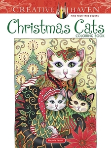 Creative Haven Christmas Cats Coloring Book di Marjorie Sarnat edito da Dover Publications Inc.