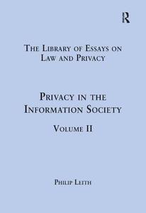 Privacy In The Information Society edito da Taylor & Francis Ltd