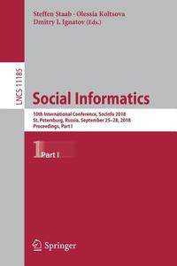 Social Informatics edito da Springer-Verlag GmbH