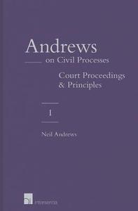 Andrews on Civil Processes (vol.1&2) di Neil H. Andrews edito da Intersentia