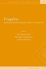 Frugality edito da Lang, Peter