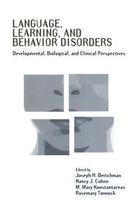 Language, Learning, and Behavior Disorders edito da Cambridge University Press