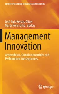 Management Innovation edito da Springer International Publishing