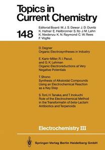 Electrochemistry III edito da Springer Berlin Heidelberg
