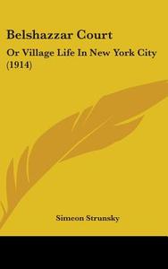 Belshazzar Court: Or Village Life in New York City (1914) di Simeon Strunsky edito da Kessinger Publishing