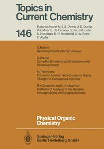 Physical Organic Chemistry edito da Springer Berlin Heidelberg