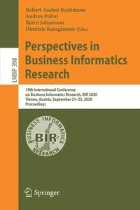 Perspectives in Business Informatics Research edito da Springer International Publishing
