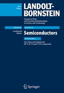 New Data And Updates For I-vii, Iii-v And Ii-vi Compounds edito da Springer-verlag Berlin And Heidelberg Gmbh & Co. Kg