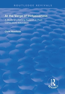 At The Verge Of Inclusiveness di Chris Hewitson edito da Taylor & Francis Ltd