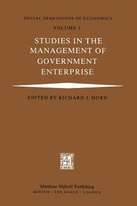 Studies in the Management of Government Enterprise edito da Springer Netherlands