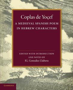 Coplas de Yocef edito da Cambridge University Press