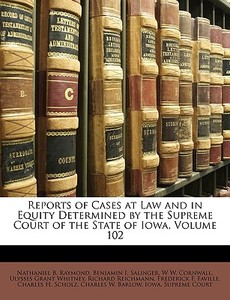 Reports Of Cases At Law And In Equity De di Nathaniel B. Raymond, Benjamin I. Salinger edito da Nabu Press