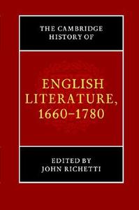 The Cambridge History of English Literature, 1660-1780 edito da Cambridge University Press