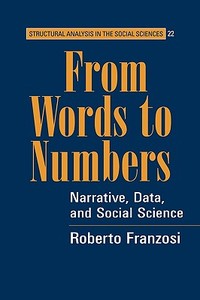 From Words to Numbers di Roberto Franzosi, Franzosi Roberto edito da Cambridge University Press