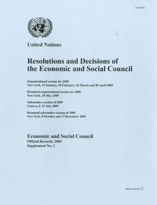 Resolutions And Decisions Of The Economic And Social Council di United Nations. Economic and Social Council edito da United Nations
