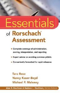 Rorschach Essentials di Rose, Kaser-Boyd, Maloney edito da John Wiley & Sons