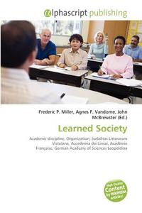 Learned Society edito da Vdm Publishing House
