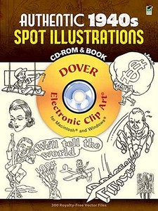 Authentic 1940s Spot Illustrations di Scott Russo edito da Dover Publications Inc.