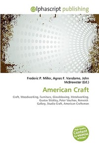 American Craft edito da Vdm Publishing House