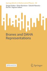 Branes and DAHA Representations di Sergei Gukov, Peter Koroteev, Ingmar Saberi, Du Pei, Satoshi Nawata edito da Springer Nature Switzerland