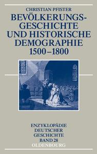 Bev Lkerungsgeschichte Und Historische Demographie 1500-1800 di Christian Pfister edito da Walter De Gruyter