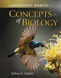 Lab Manual for Concepts of Biology di Sylvia S. Mader edito da MCGRAW HILL BOOK CO