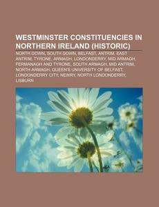 Westminster Constituencies In Northern I di Books Llc edito da Books LLC, Wiki Series
