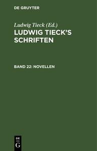 Novellen di Ludwig Tieck edito da De Gruyter
