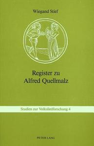 Register zu Alfred Quellmalz di Wiegand Stief edito da P.I.E.