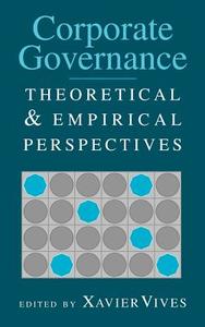 Corporate Governance di Xavier Vives edito da Cambridge University Press