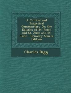 A Critical and Exegetical Commentary on the Epistles of St. Peter and St. Jude and St. Jude - Primary Source Edition di Charles Bigg edito da Nabu Press