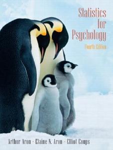 Statistics For Psychology di Elaine N. Aron, Elliot Coups, Arthur Aron edito da Pearson Education Limited