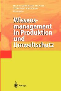 Wissensmanagement in Produktion und Umweltschutz edito da Springer Berlin Heidelberg