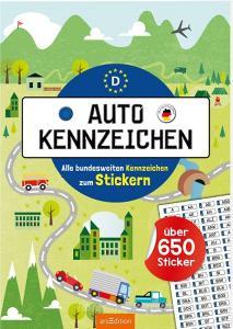 Autokennzeichen - Alle bundesweiten Kennzeichen zum Stickern di Annette Maas edito da Ars Edition GmbH