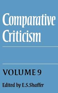 Comparative Criticism edito da Cambridge University Press