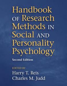 Handbook of Research Methods in Social and Personality Psychology edito da Cambridge University Press