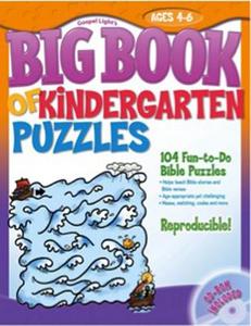 Big Book of Kindergarten Puzzles: 104 Fun-To-Do Bible Puzzles [With CDROM] edito da Gospel Light Publications