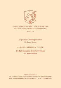 Die Bedeutung eines deutschen Beitrages zur Weltraumfahrt di August Wilhelm Quick edito da VS Verlag für Sozialwissenschaften