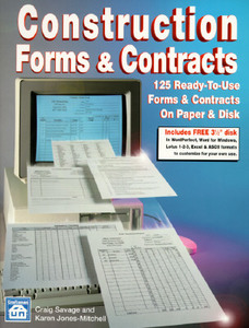 Construction Forms and Contracts di Craig Savage, Karen Jones-Mitchell edito da CRAFTSMAN PR