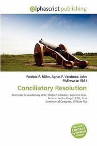 Conciliatory Resolution edito da Vdm Publishing House