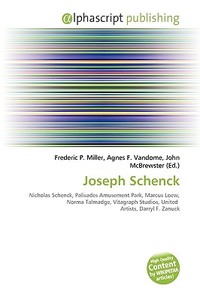 Joseph Schenck edito da Vdm Publishing House