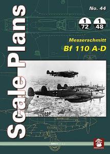 Scale Plans 44: Messerschmitt Bf 110 A-D di Maciej Noszczak edito da Mushroom Model Publications