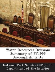 Water Resources Division edito da Bibliogov