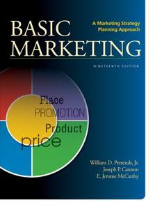 Basic Marketing with Connect Plus di Jr. William Perreault, Joseph William Cannon, E. Jerome McCarthy edito da IRWIN