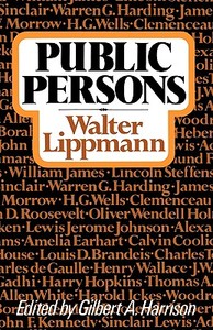 Public Persons di Walter Lippmann edito da W W NORTON & CO